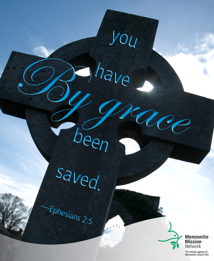 By grace