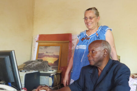 ​​Anne Garber Kompaoré and her husband