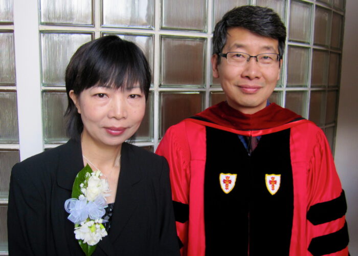 Kevin Yao with his wife