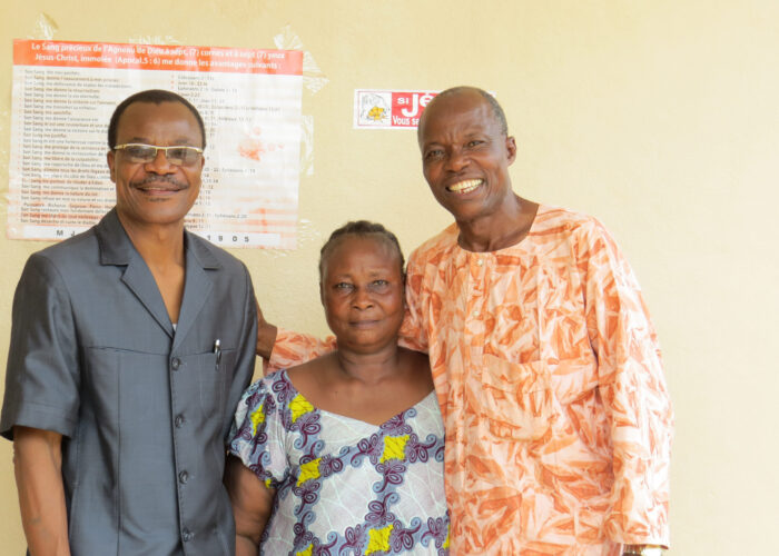 Bonaventure Akowanou (left)