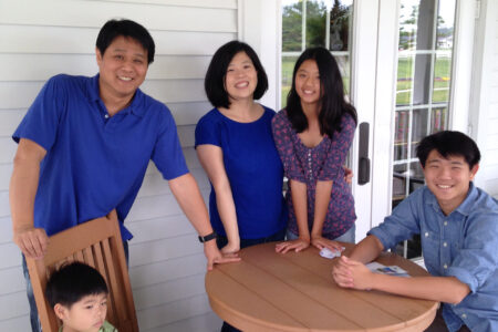 Standing from left: Hyun Hur