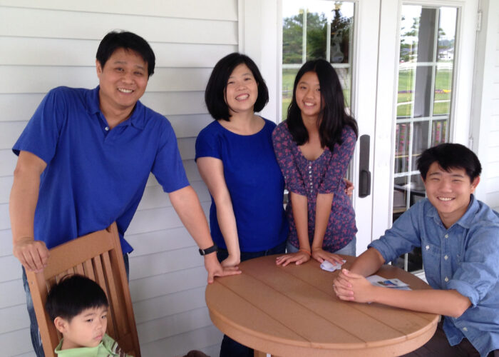 Standing from left: Hyun Hur