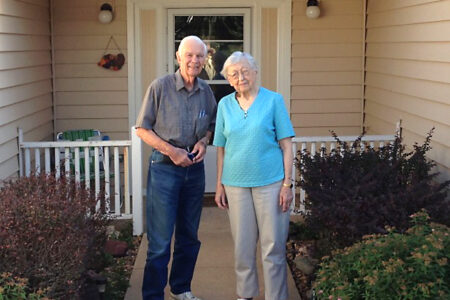 Stan Voth and Viola Ediger. Photo contributed by Anne Ediger. Download full-resolution image.