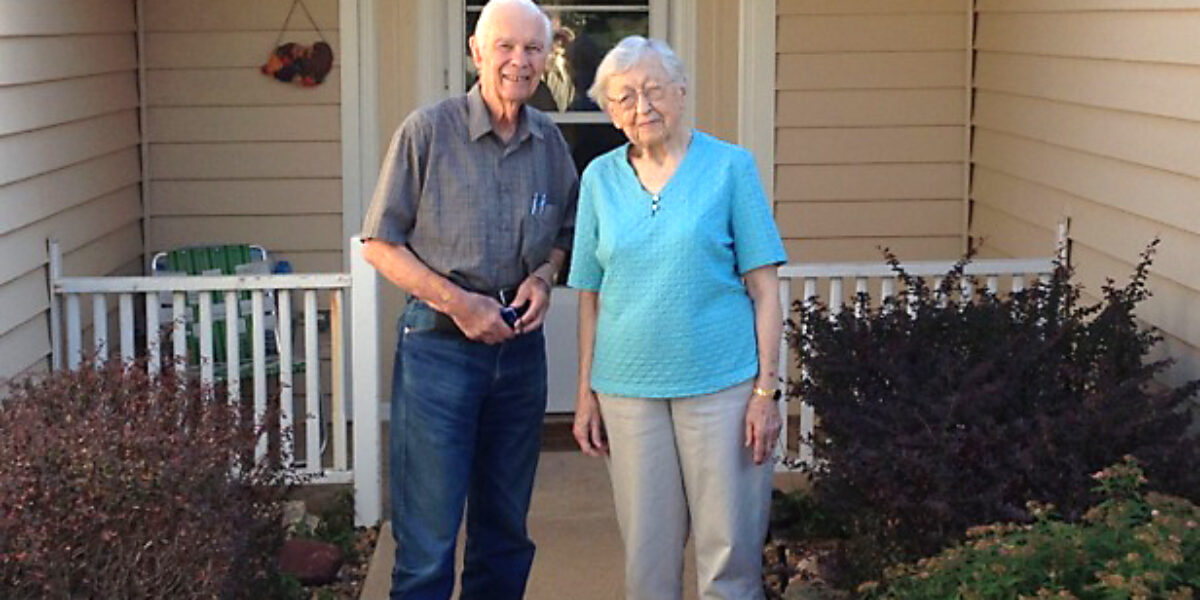 Stan Voth and Viola Ediger. Photo contributed by Anne Ediger. Download full-resolution image.