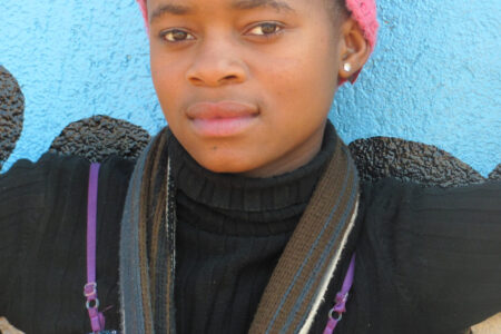 Dikeledi works alongside Melanie Quinn at the Mother Theresa Center in Francistown