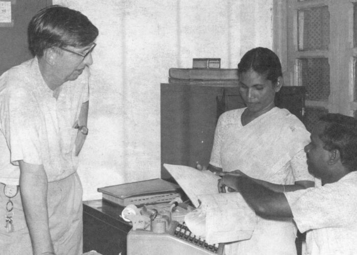 ​Jacob Flisher confers with "Mrs. Nathan