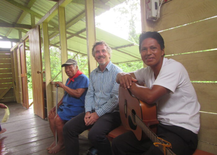 ​From left: Mauricio Mendua (village elder)