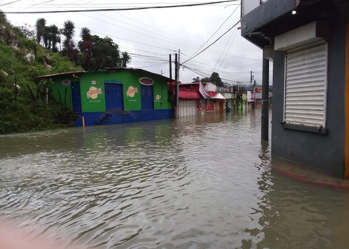 ​Flooding from Hurricane Eta near Deb Byler’s home in Carchá