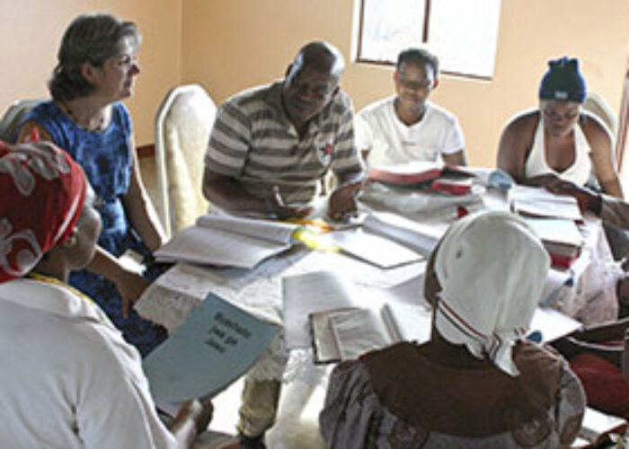 William Monaka and Sire Monaka at Bible study