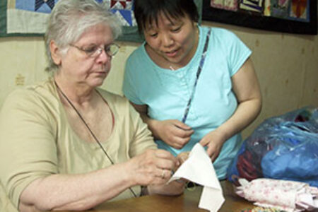 Marie Troyer learns from Daubkasuren