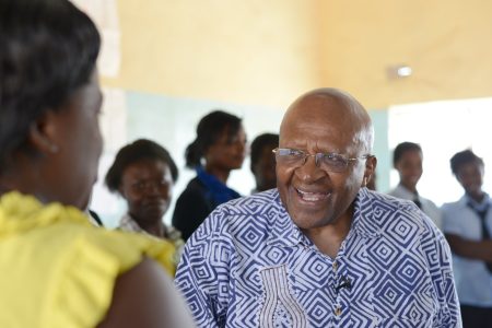 "Archbishop Desmond Tutu and Mabel van Oranje visit girls' empowerment programme to prevent child marriage in rural Zambia"by Girls Not Brides is licensed under CC BY-NC 2.0