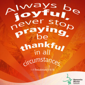 Be joyful