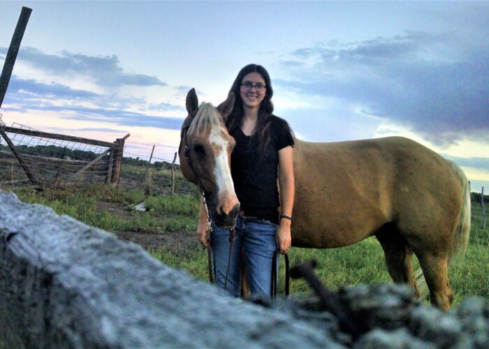 ​Erin Kauffman and her quarter horse