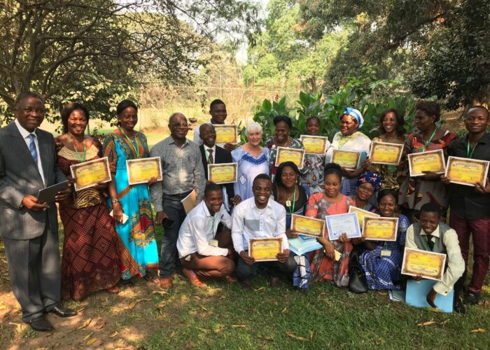 Graduates of the Congo Mennonite Literacy Project train-the-trainers seminar.