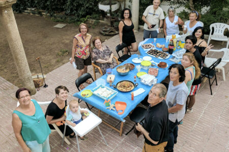 ​Members of Comunidad Evangélica Menonita in Barcelona have embraced Alisha and Joshua Garber. 