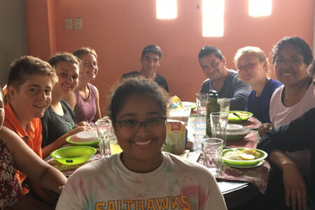 ​Leigha Gomez (center)