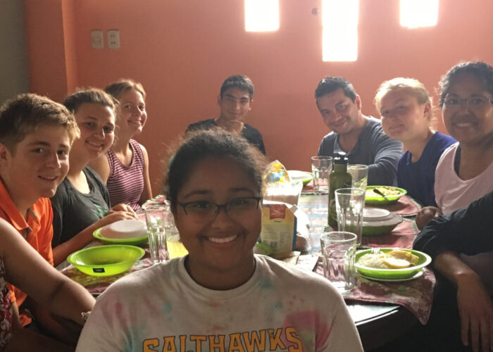 ​Leigha Gomez (center)