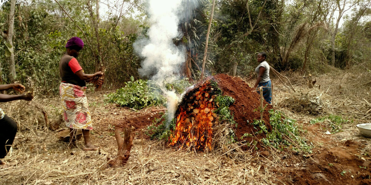 Making charcoal