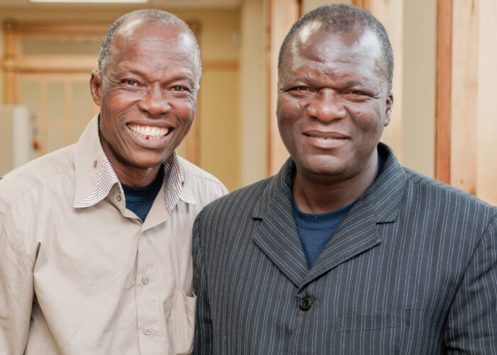 Bruno Orobiyi Gansa and Théophane Boko have served Benin Bible Institute in many capacities. Photographer: David Fast.