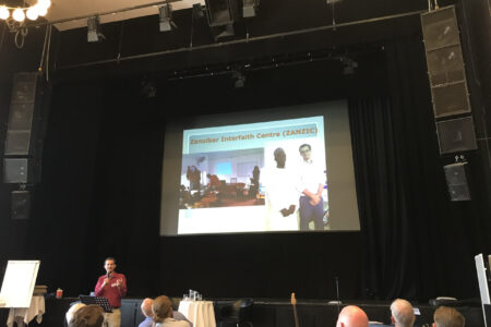 Peter Sensenig leads a peacebuilding seminar in Denmark. Photo provided.