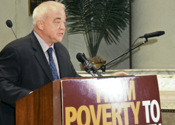 Jim Wallis speaks on ending poverty