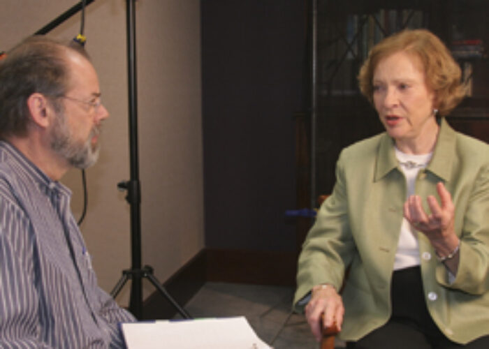 Burton Buller and former First Lady Rosalynn Carter.