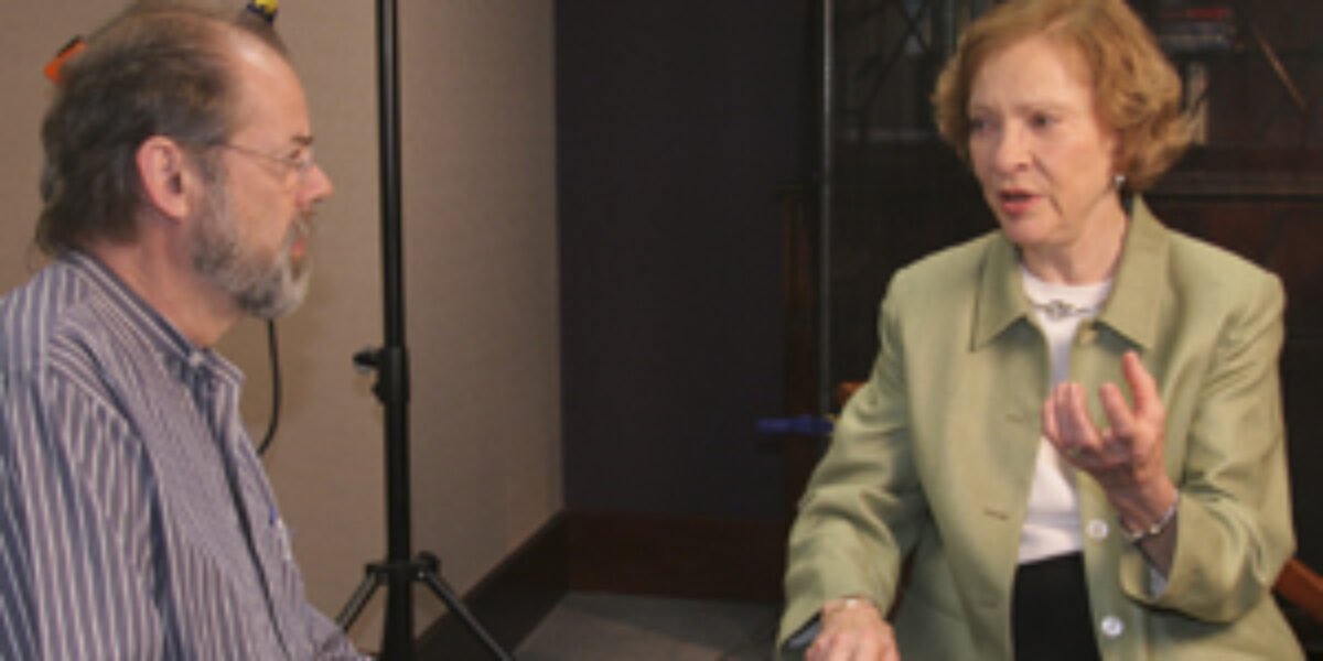 Burton Buller and former First Lady Rosalynn Carter.