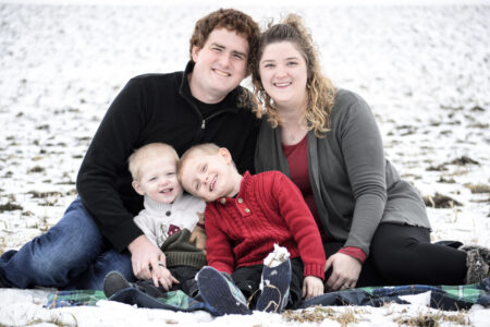 ​Joseph and Rachel Givens with their sons