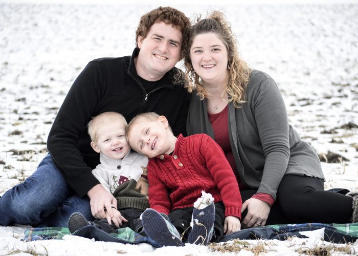 ​Joseph and Rachel Givens with their sons