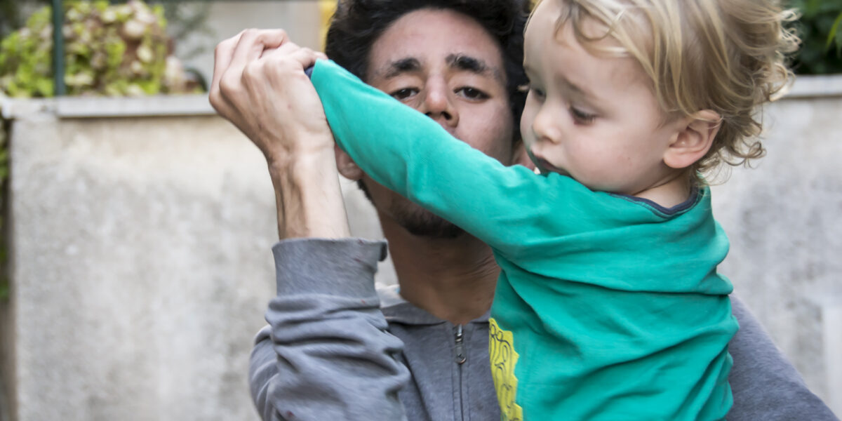 ​Abner and Asher before the closing of the Fundación Menonita home in Barcelona. Abner and his sister