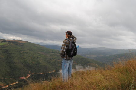 ​Lynford Seibel taking in the landsacpe on the 2011 Youth Venture Bolivia team. Photo provided.