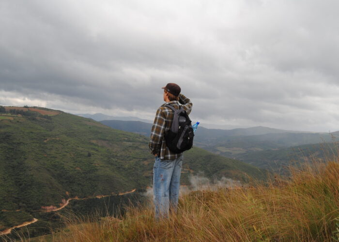 ​Lynford Seibel taking in the landsacpe on the 2011 Youth Venture Bolivia team. Photo provided.