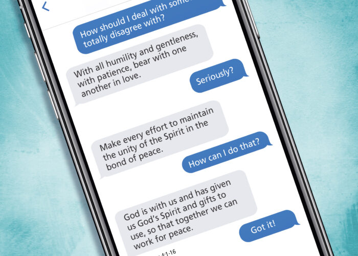 Bear with one another in love