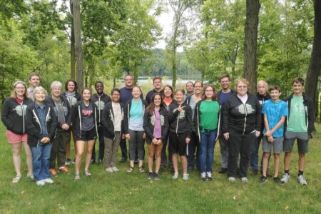 ​The participants of the 2019 Friedenswald mentorship peace camp. Photo by Naomi Leary.