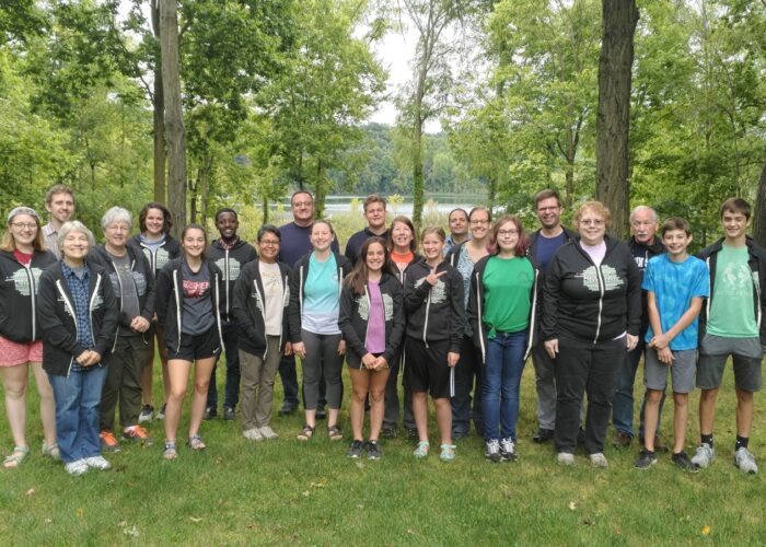 ​The participants of the 2019 Friedenswald mentorship peace camp. Photo by Naomi Leary.