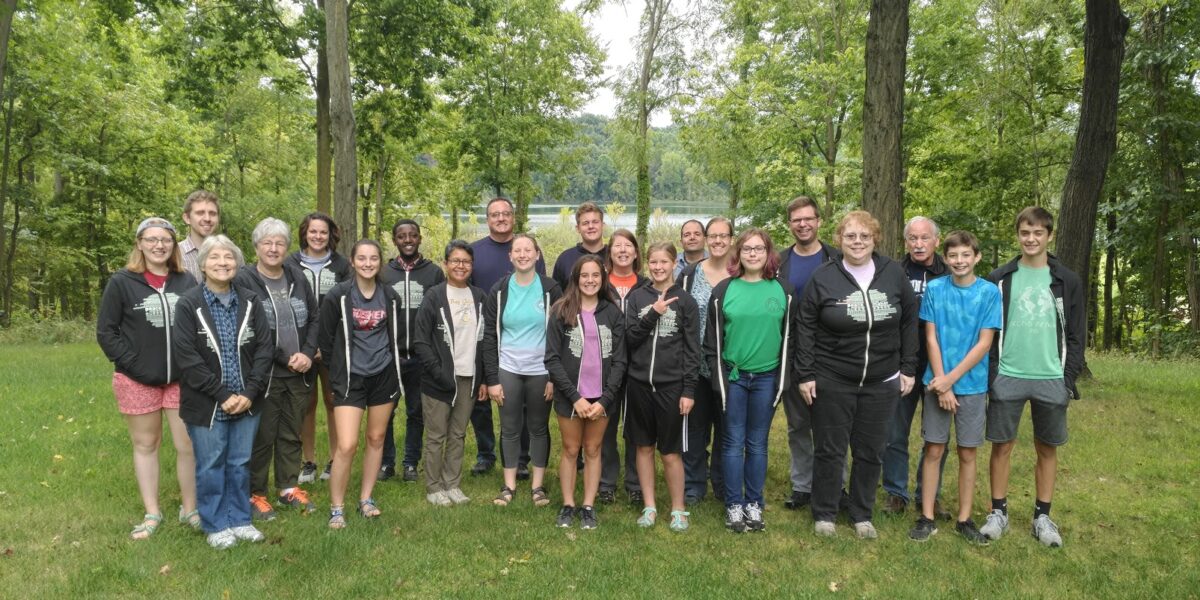 ​The participants of the 2019 Friedenswald mentorship peace camp. Photo by Naomi Leary.