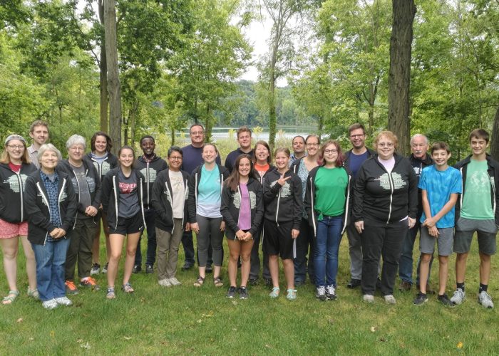 ​The participants of the 2019 Friedenswald mentorship peace camp. Photo by Naomi Leary.