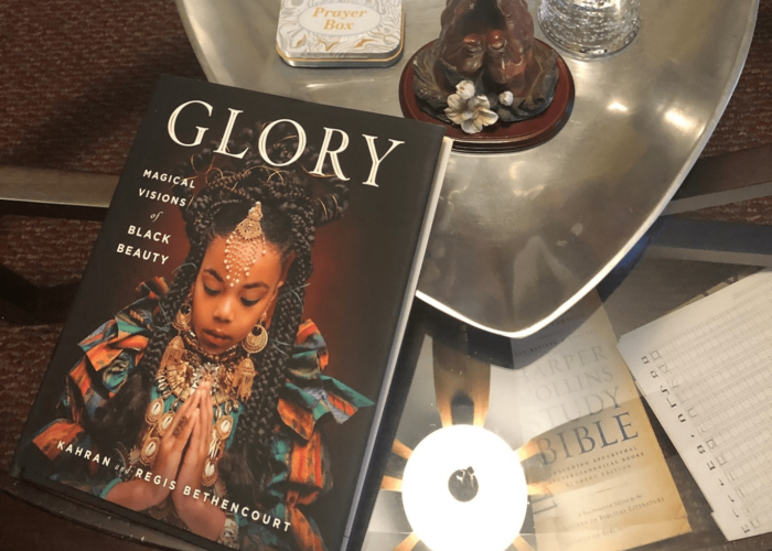 Table with book