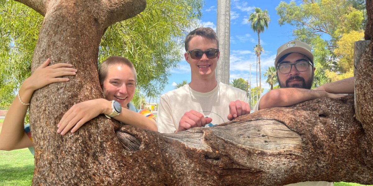 Hannah Lehman, Lleyton Stutzman and Juan Witmer are participants in the 2025-26 Tucson, Arizona, Mennonite Voluntary Service unit.
