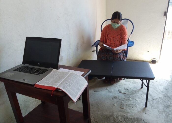 Julia Xol is one of two Kekchi editors working with Deb Byler