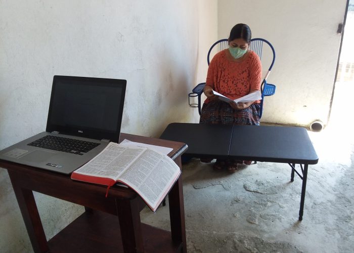 Julia Xol is one of two Kekchi editors working with Deb Byler