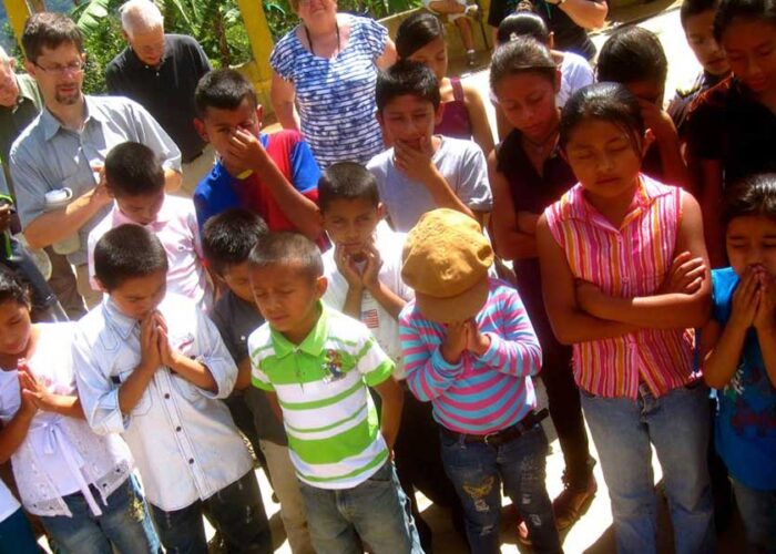 Children praying