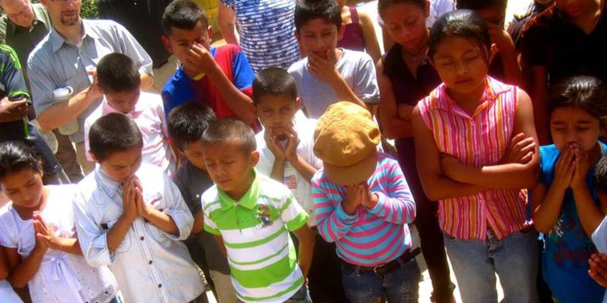 Children praying