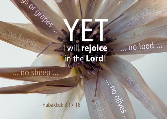 Yet I will rejoice