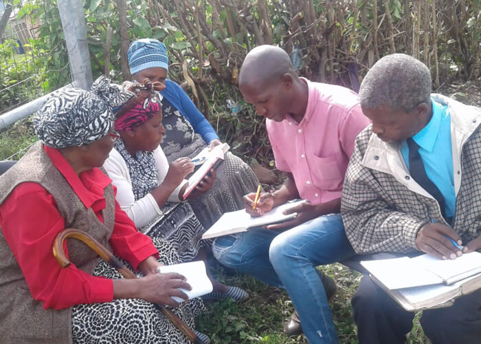 Church leaders study the Bible together in Lusikisiki