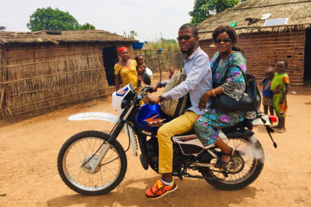 ​Bercy Mundedi and her son