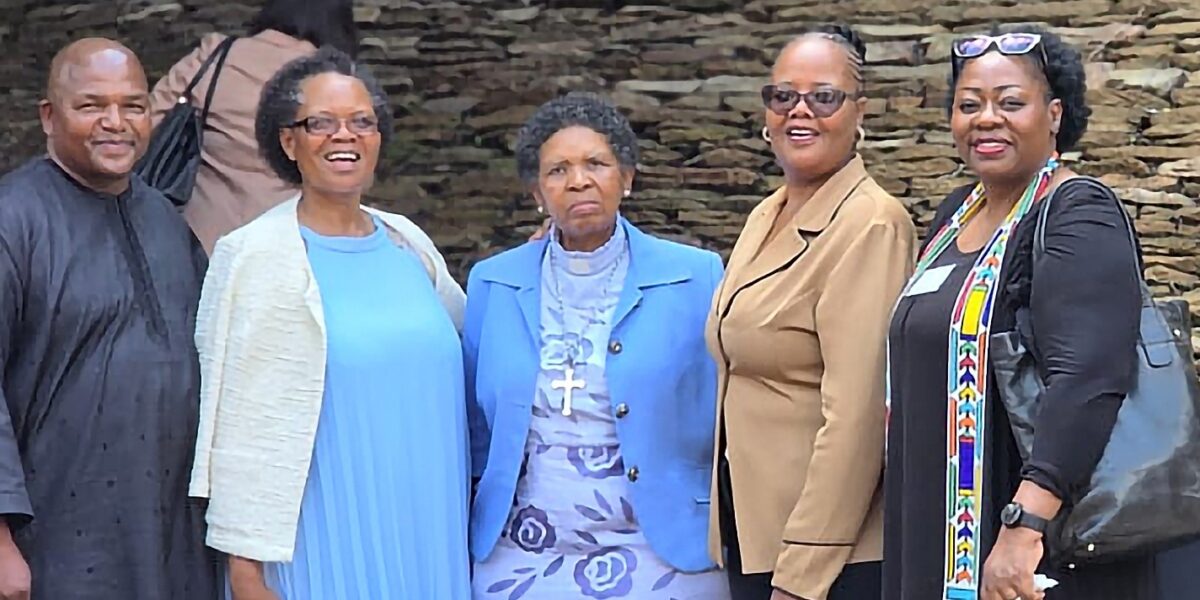Oscar Siwali, Rev. Eulanda Mabusela, Rev. Storia Seitisho, Rev. Thoko Mbense and Sibonokuhle Ncube support SADRA's Women in Peacebuilding and other programs. Photo provided.