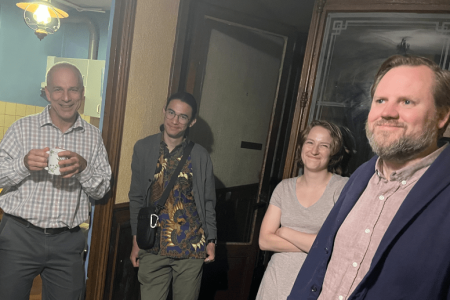 Jonathan Bornman, Joseph Mounsithiraj, Elise Jantz, and Jamie Pitts
