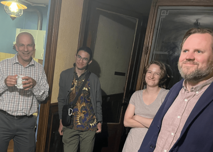 Jonathan Bornman, Joseph Mounsithiraj, Elise Jantz, and Jamie Pitts