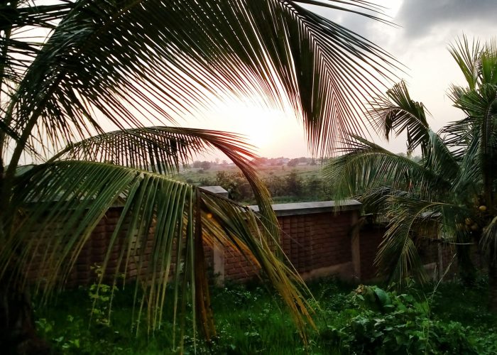 Looking out across the countryside from La Casa Grande in Benin. Photo by James R. Krabill.
